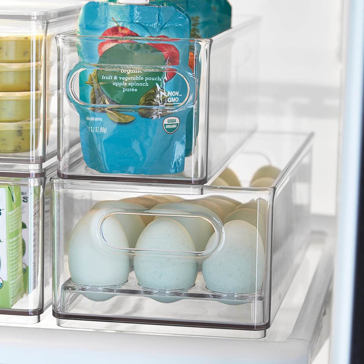 The Home Edit Egg Bin | The home edit, Container store, Small fridges